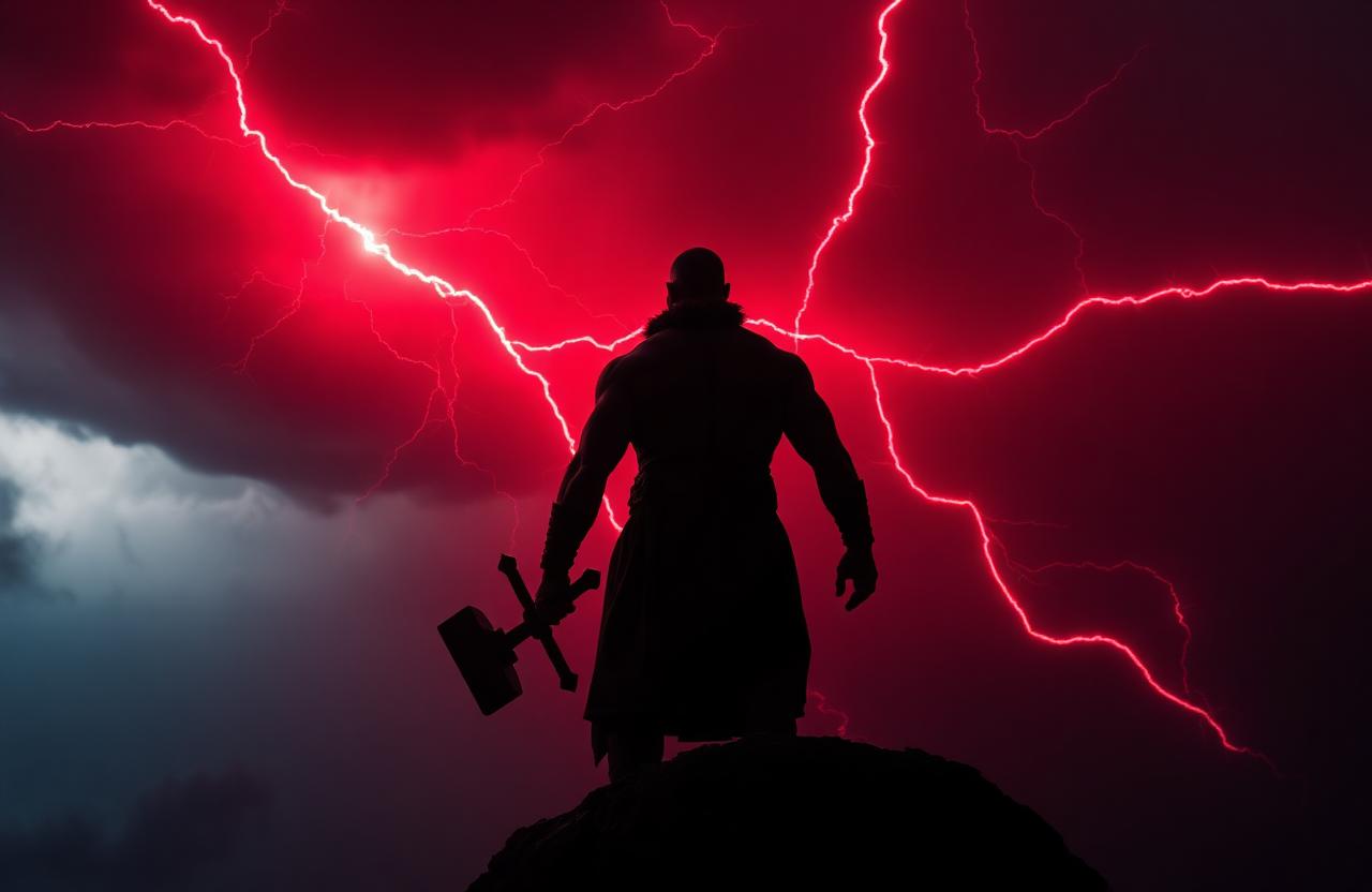 Viking warrior silhouette powered by Ragnaroak